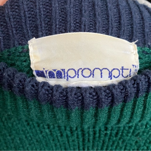 Vintage Knit Sweater with “NB” Initials Embroidered - Picture 3 of 5